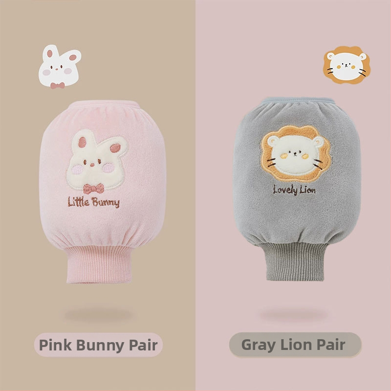 Laste kootud käevarrukad õmmeldud ning mustuse tõrjega, vanus 1–13 aastat, talv 2024