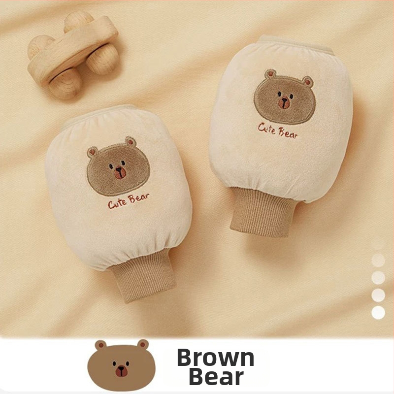 Laste kootud käevarrukad õmmeldud ning mustuse tõrjega, vanus 1–13 aastat, talv 2024