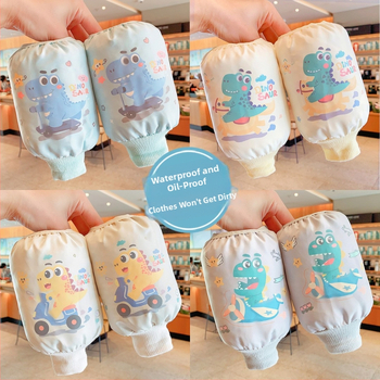 Anti-fouling cartoon pattern laste varrukad talveks, polüester, unisex, vanusegrupid 1–3, 3–8, 8–13