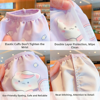 Anti-fouling cartoon pattern laste varrukad talveks, polüester, unisex, vanusegrupid 1–3, 3–8, 8–13