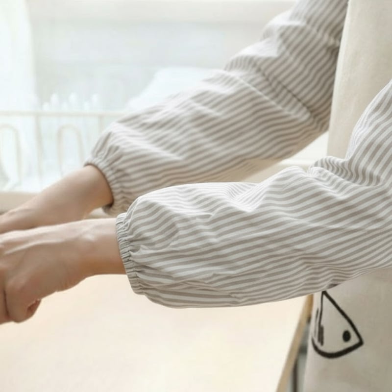 Λινά μανίκια κουζίνας για προστασία από λεκέδες, χωρίς μανίκια, μοντέρνος μινιμαλιστικός σχεδιασμός, για ενήλικες και παιδιά