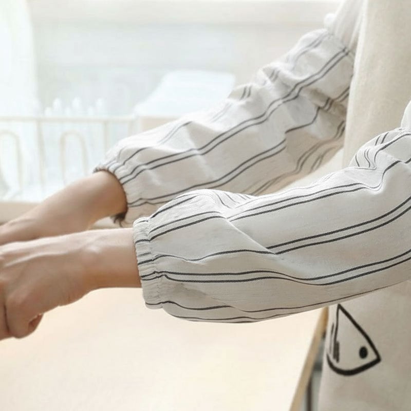 Λινά μανίκια κουζίνας για προστασία από λεκέδες, χωρίς μανίκια, μοντέρνος μινιμαλιστικός σχεδιασμός, για ενήλικες και παιδιά