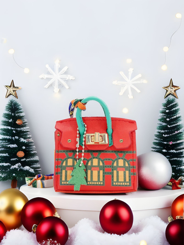 PVC müntide rahakott triibulise mustriga, linnaline minimalistlik stiil naistele