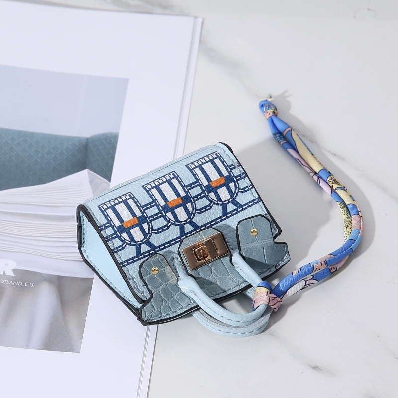 PVC müntide rahakott triibulise mustriga, linnaline minimalistlik stiil naistele