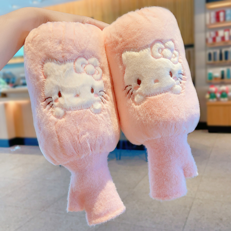 Laste plüüsist käerõngad Cinnamon Dog motiiviga, ühetone erimustriga, 100% puuvill, reljeetne tekstuur, hoiab sooja, sügis-talv