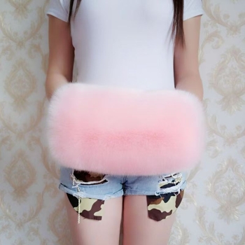 Unisex pikad kunstliku karusnaha varrukasoojendid sametise pinnaga, ühevärviline muster, hoiavad sooja talvel, kevadel ja sügisel