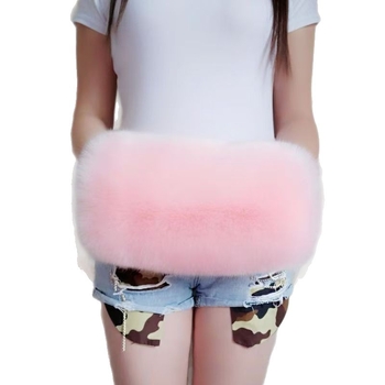 Unisex pikad kunstliku karusnaha varrukasoojendid sametise pinnaga, ühevärviline muster, hoiavad sooja talvel, kevadel ja sügisel