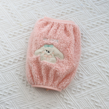 Κοντές θήκες μανικιών με κέντημα, αντιβρωμικές, στυλ καρτούν, ασημένιο αστέρι βελούδινο