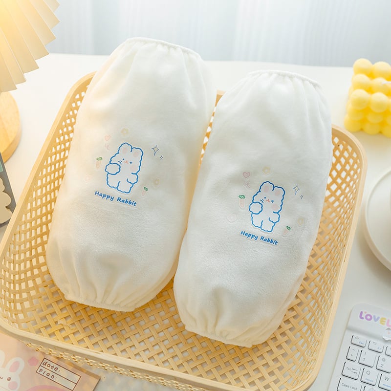 Μακριά βελούδινα προστατευτικά μανίκια εργασίας, υλικό κρυστάλλινο βελούδο, αντί-βρωμιά, μοτίβ Cartoon, κατάλληλα για όλες τις ηλικίες, 2022