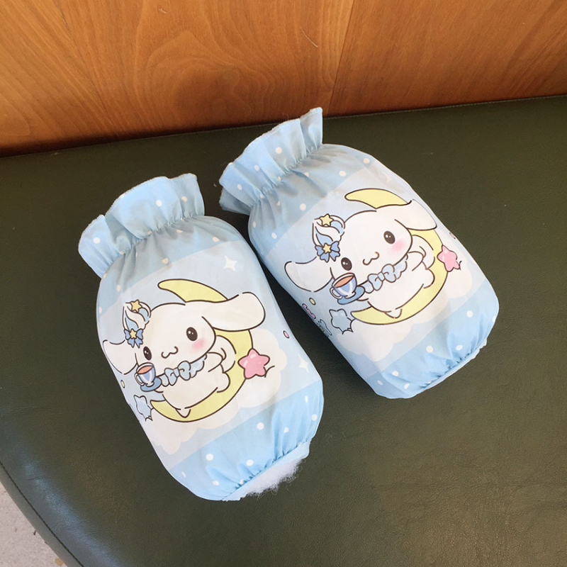 Laste veekindlad varrukakaitsmed karikatuurmustriga, nailonist, vanus 0–13 aastat, sobib talvele, kevadelle ja sügisesele.