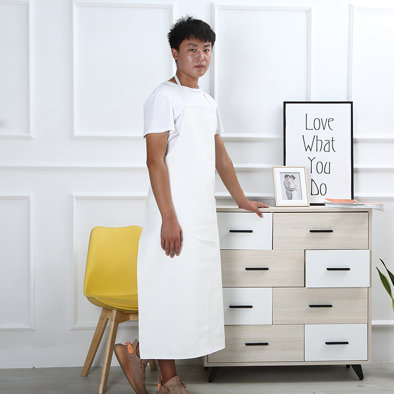 Δερμάτινη χωρίς μανίκια ποδιά – αδιάβροχη, μοντέρνος, απλός στυλ, για σεφ και προσωπικό ξενοδοχείου