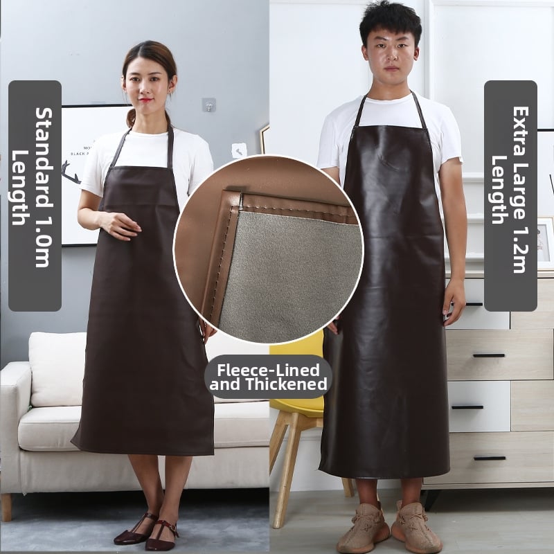 Δερμάτινη χωρίς μανίκια ποδιά – αδιάβροχη, μοντέρνος, απλός στυλ, για σεφ και προσωπικό ξενοδοχείου