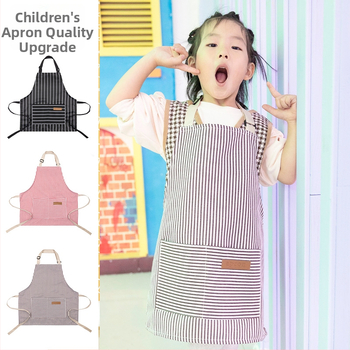 Παιδική ποδιά χωρίς μανίκια, με ρυθμιζόμενο λαιμό (halter), για φαγητό και κουζίνα, μοντέρνο στυλ