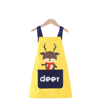 Bērnu ūdensdrošs priekšauts zīmēšanai ar piedurknēm, poliesters, drošības klase A, vecums 3–8 gadi