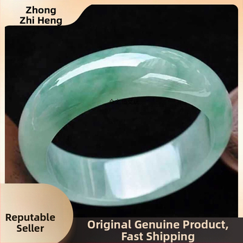 Nefrito apyrankė su ledo vaškinės tekstūros, geometrinė forma, rankų darbo, atskiras įpakavimas, natūralus stilius, unisex