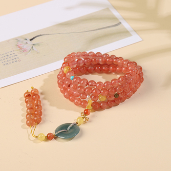 Гривна от южен агат, шлайфане и полиране, етно стил, за жени, есен 2025