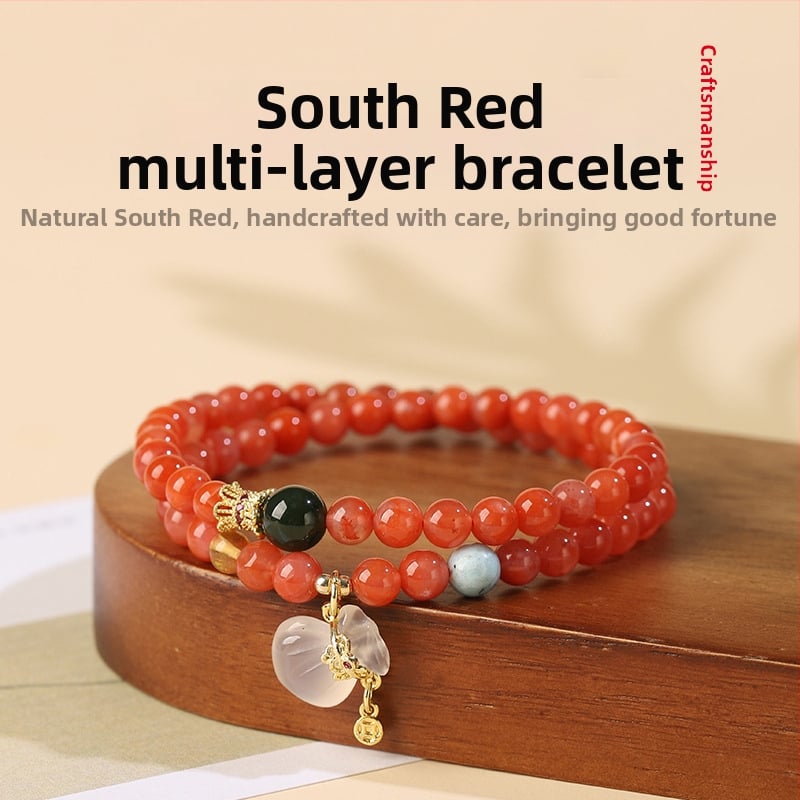 Гривна от южен агат, шлайфане и полиране, етно стил, за жени, есен 2025