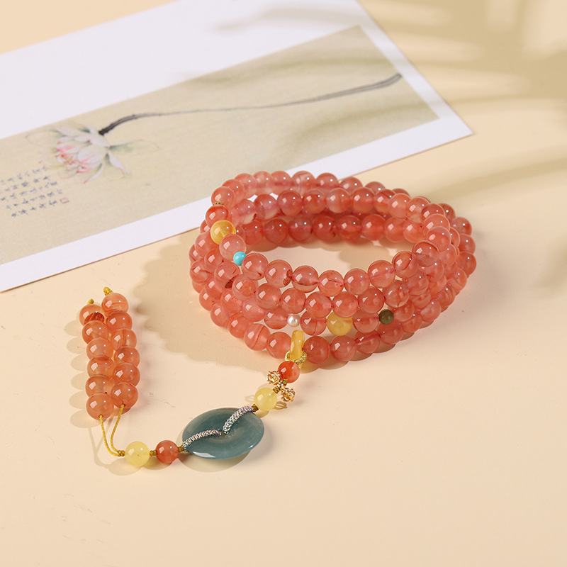 Гривна от южен агат, шлайфане и полиране, етно стил, за жени, есен 2025