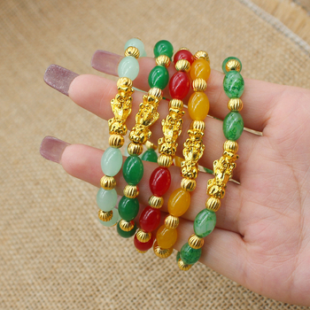 Гривна от сплав, електроплатирана; унисекс, геометричен стил — серия гривни с мъниста