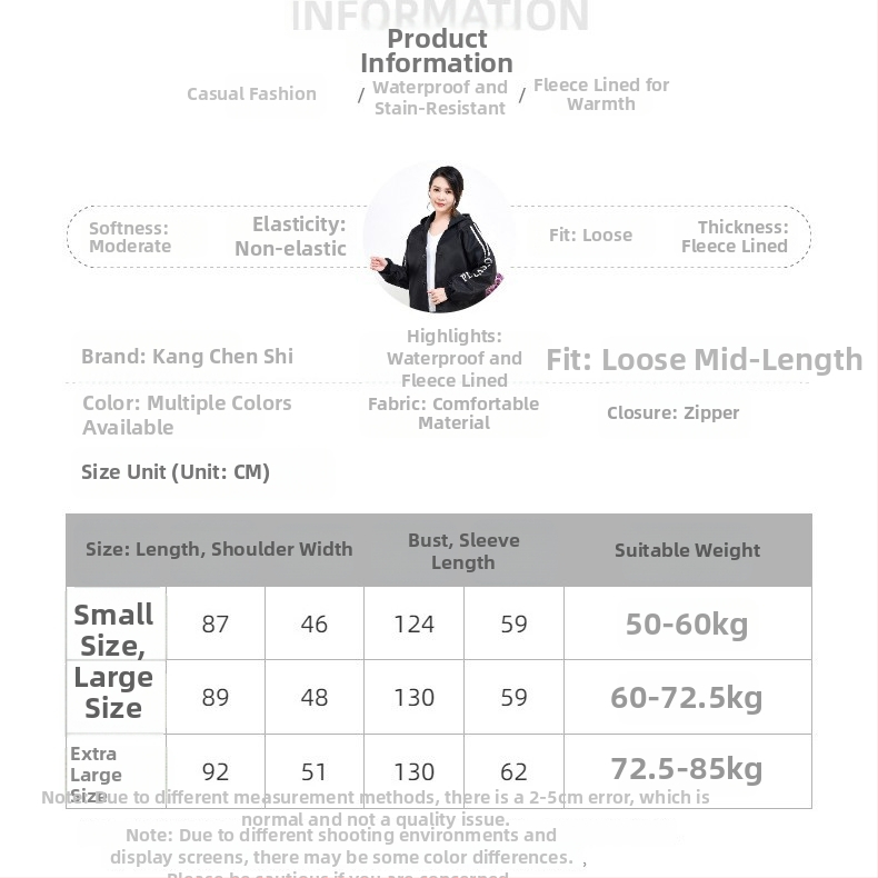 Σετ ποδιάς PVC: αδιάβροχες χωρίς μανίκια, με επένδυση πολυεστέρα, μοντέρνο μινιμαλιστικό στυλ