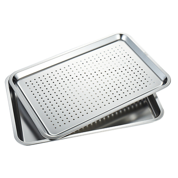 Δίσκος ατμού ρυζιού από ανοξείδωτο ατσάλι, τετράγωνο σχήμα, επιφάνεια ηλεκτρολυτικής επεξεργασίας, εκτυπωμένο λογότυπο, Νέο κινεζικό στυλ