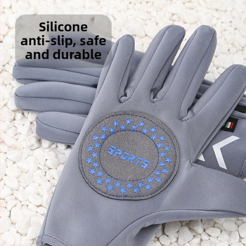 Vaikų žiemos dviračių pirštinės, poliarinis flisas, unisex, šiltos, atsparios vėjui ir vandeniui, amžius 4–13 metų