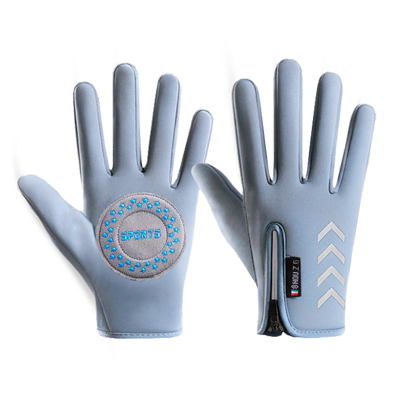 Vaikų žiemos dviračių pirštinės, poliarinis flisas, unisex, šiltos, atsparios vėjui ir vandeniui, amžius 4–13 metų