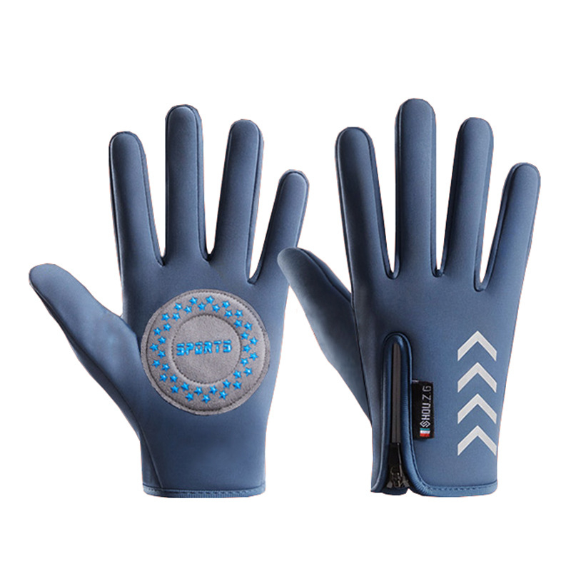 Vaikų žiemos dviračių pirštinės, poliarinis flisas, unisex, šiltos, atsparios vėjui ir vandeniui, amžius 4–13 metų