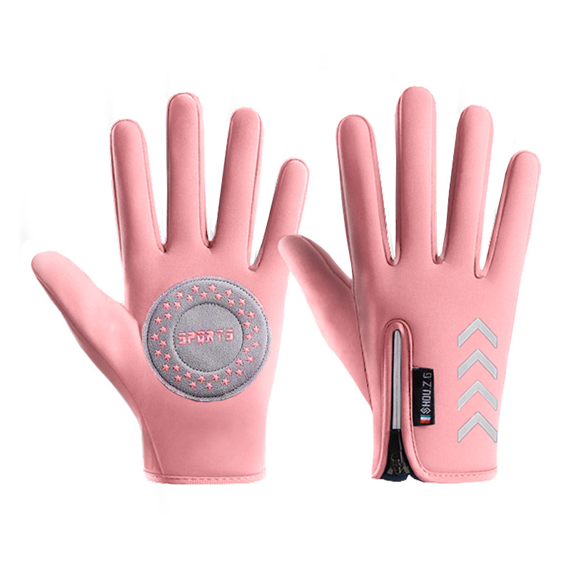 Vaikų žiemos dviračių pirštinės, poliarinis flisas, unisex, šiltos, atsparios vėjui ir vandeniui, amžius 4–13 metų