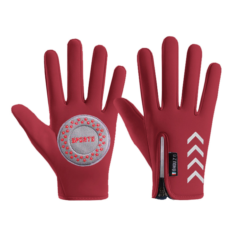 Vaikų žiemos dviračių pirštinės, poliarinis flisas, unisex, šiltos, atsparios vėjui ir vandeniui, amžius 4–13 metų