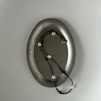 Colier din onix, stil chinezesc, lucrat manual de Yifei, Toamnă 2024.