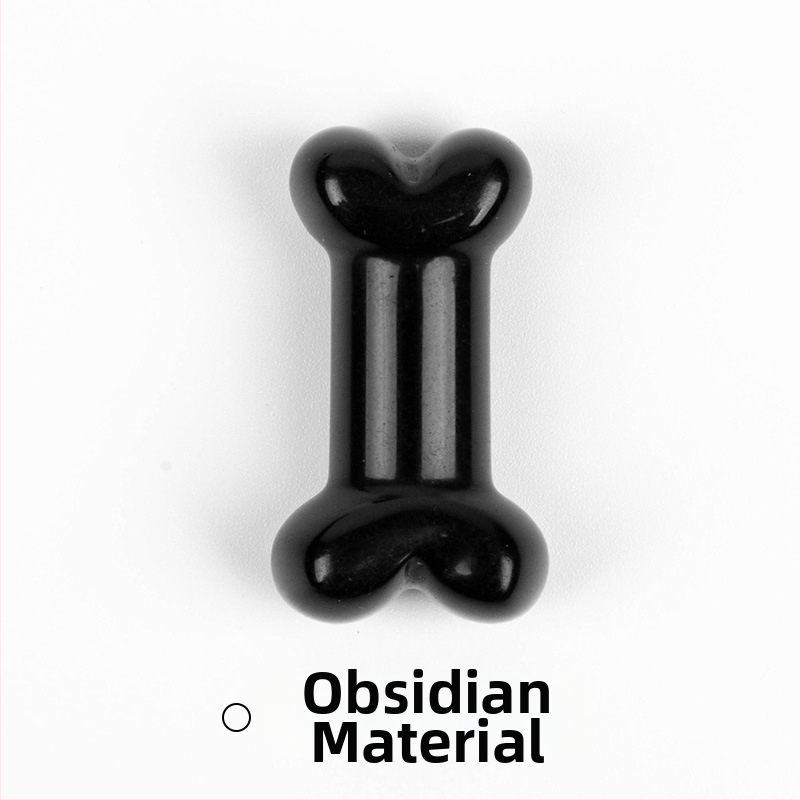 Мини кристални украси с форма на кост — естествен кристал, гравиране и полиране, възможна персонализация, геометрична форма