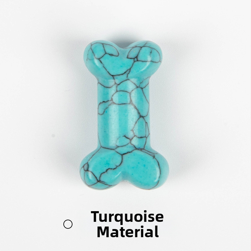 Мини кристални украси с форма на кост — естествен кристал, гравиране и полиране, възможна персонализация, геометрична форма