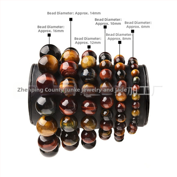 Гривна от тигрово око, кръгла форма, полирана повърхност, естествен материал, възможност за персонализация, марка Zhuoyuke