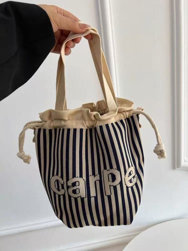 Τσαντάκι για μεσημεριανό γεύμα με κλείσιμο κορδονιού, οβάλ σχήμα, πολυεστέρας, εσωτερικές τσέπες για κινητό και ταυτότητα, χωρίς επένδυση, εξωτερική ανοιχτή τσέπη, καθημερινή χρήση