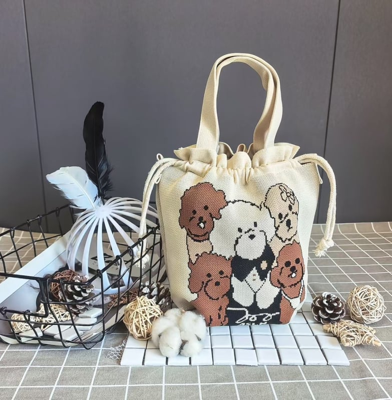 Τσαντάκι για μεσημεριανό γεύμα με κλείσιμο κορδονιού, οβάλ σχήμα, πολυεστέρας, εσωτερικές τσέπες για κινητό και ταυτότητα, χωρίς επένδυση, εξωτερική ανοιχτή τσέπη, καθημερινή χρήση