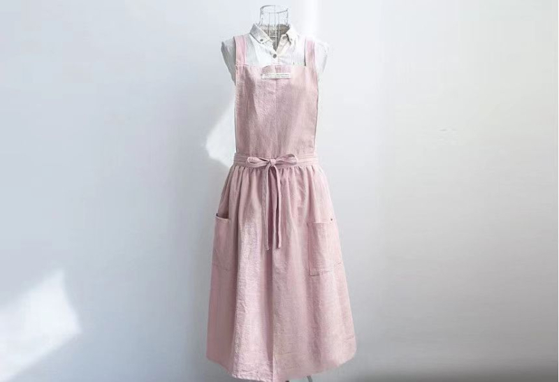 Αμάνικη ποδιά για εστιατόρια και καφετέριες — βαμβακερή, ανθεκτική στις λεκέδες, μοντέρνομινιμαλιστικό στυλ