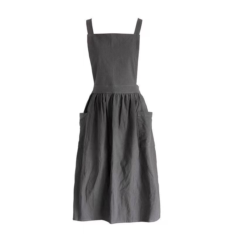 Αμάνικη ποδιά για εστιατόρια και καφετέριες — βαμβακερή, ανθεκτική στις λεκέδες, μοντέρνομινιμαλιστικό στυλ