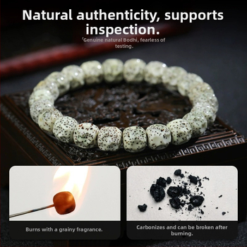 Bodhi helmed käevõru tähtede ja kuu motiividega, sõrmekeermega disain, looduslik käsitöö, hiina stiil