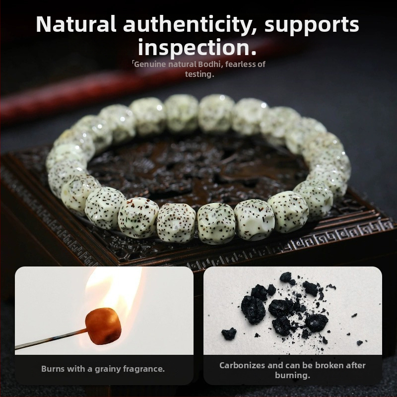 Bodhi helmed käevõru tähtede ja kuu motiividega, sõrmekeermega disain, looduslik käsitöö, hiina stiil