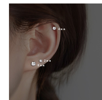 Обеци от сребро 925, геометричен дизайн, полирани, ушна игла от чисто сребро