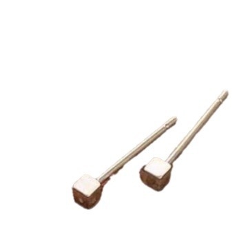 Обеци от сребро 925, геометричен дизайн, полирани, ушна игла от чисто сребро