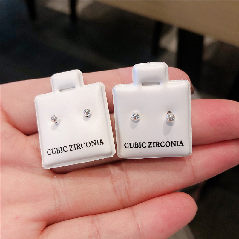 Обеци от сребро 925, геометричен дизайн, полирани, ушна игла от чисто сребро