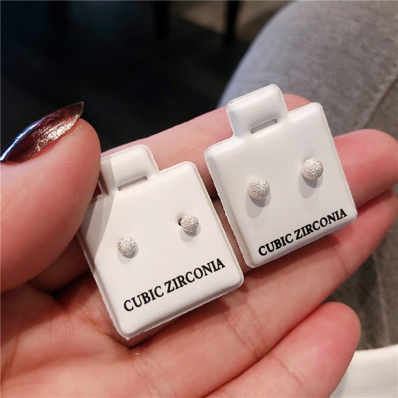 Обеци от сребро 925, геометричен дизайн, полирани, ушна игла от чисто сребро