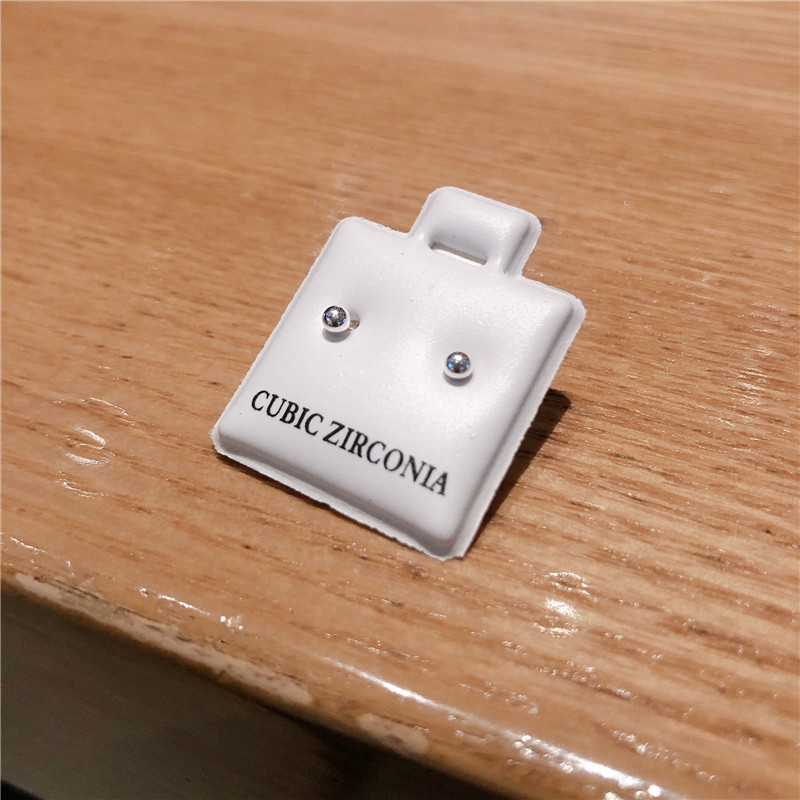 Обеци от сребро 925, геометричен дизайн, полирани, ушна игла от чисто сребро