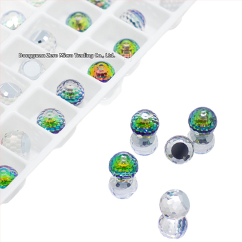 Σκουλαρίκι αυτιού με γυμνό λίθο, στρογγυλή χάντρα, ηλεκτροπλατίνα, μοντέλο Y148