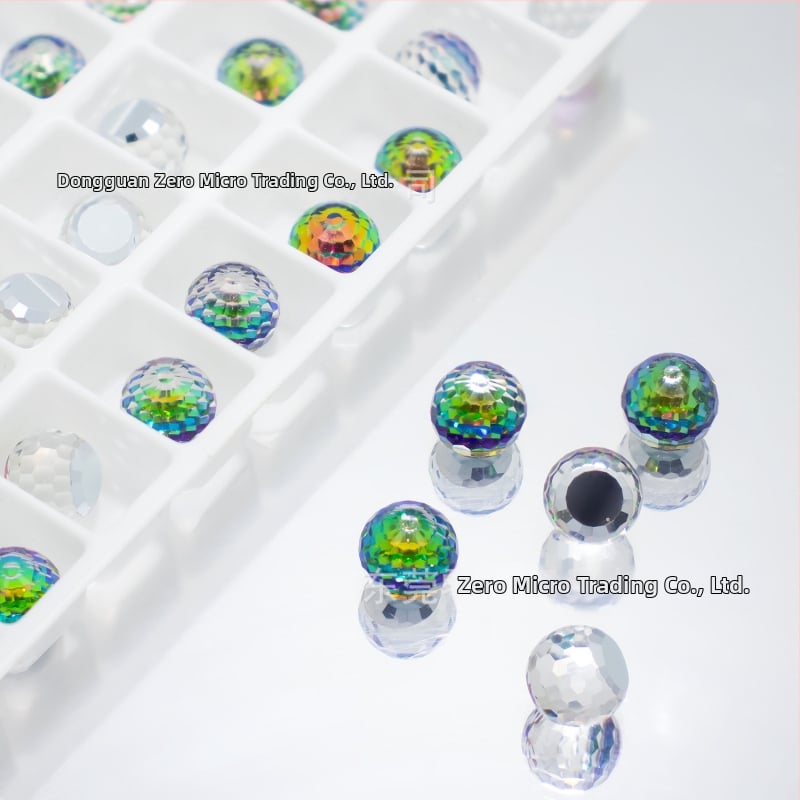 Σκουλαρίκι αυτιού με γυμνό λίθο, στρογγυλή χάντρα, ηλεκτροπλατίνα, μοντέλο Y148