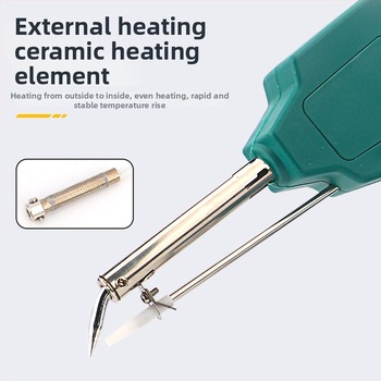 Kāju pedāļa lodēšanas stacija ar pastāvīgu/regulējamu temperatūru un automātisku tinuma padevi, nerūsējošs tērauds, 24V, 80–120W
