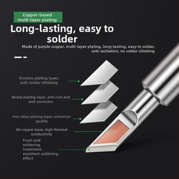 Vrh za lemilo BY905 – Univerzalno unutarnje grijanje, 60W, bakar, vrh u obliku potkove 905S