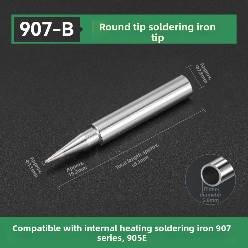 Vrh za lemilo BY905 – Univerzalno unutarnje grijanje, 60W, bakar, vrh u obliku potkove 905S